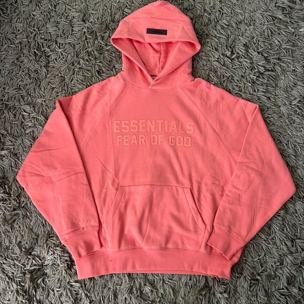 Fear Of God Essentials Coral Hoodie SS23 Size XS Brand New